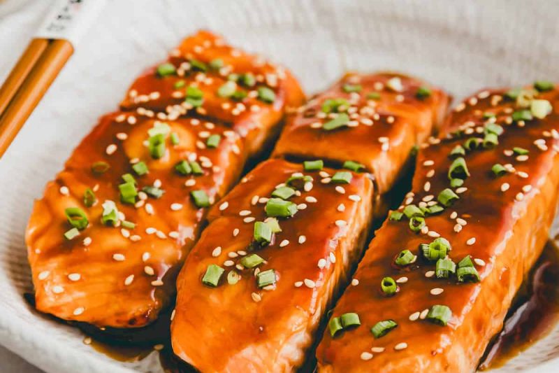 Air Fryer Teriyaki Salmon