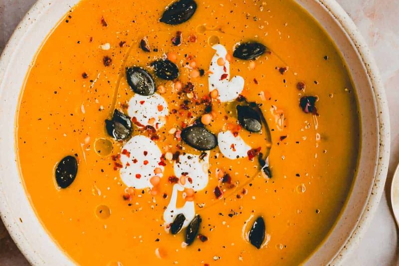 Pumpkin and Red Lentil Soup