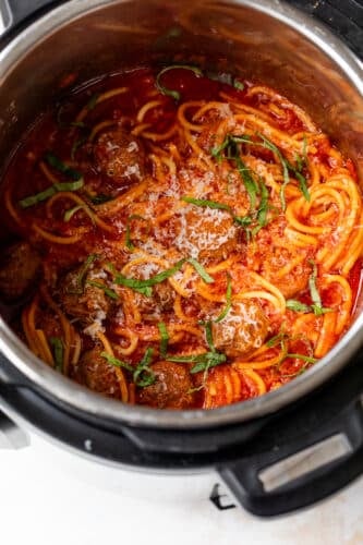Instant Pot Spaghetti and Meatballs